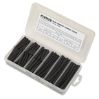 Heat Shrink Tubing Assortment 50 & 100mm 180pc - Black HST501B