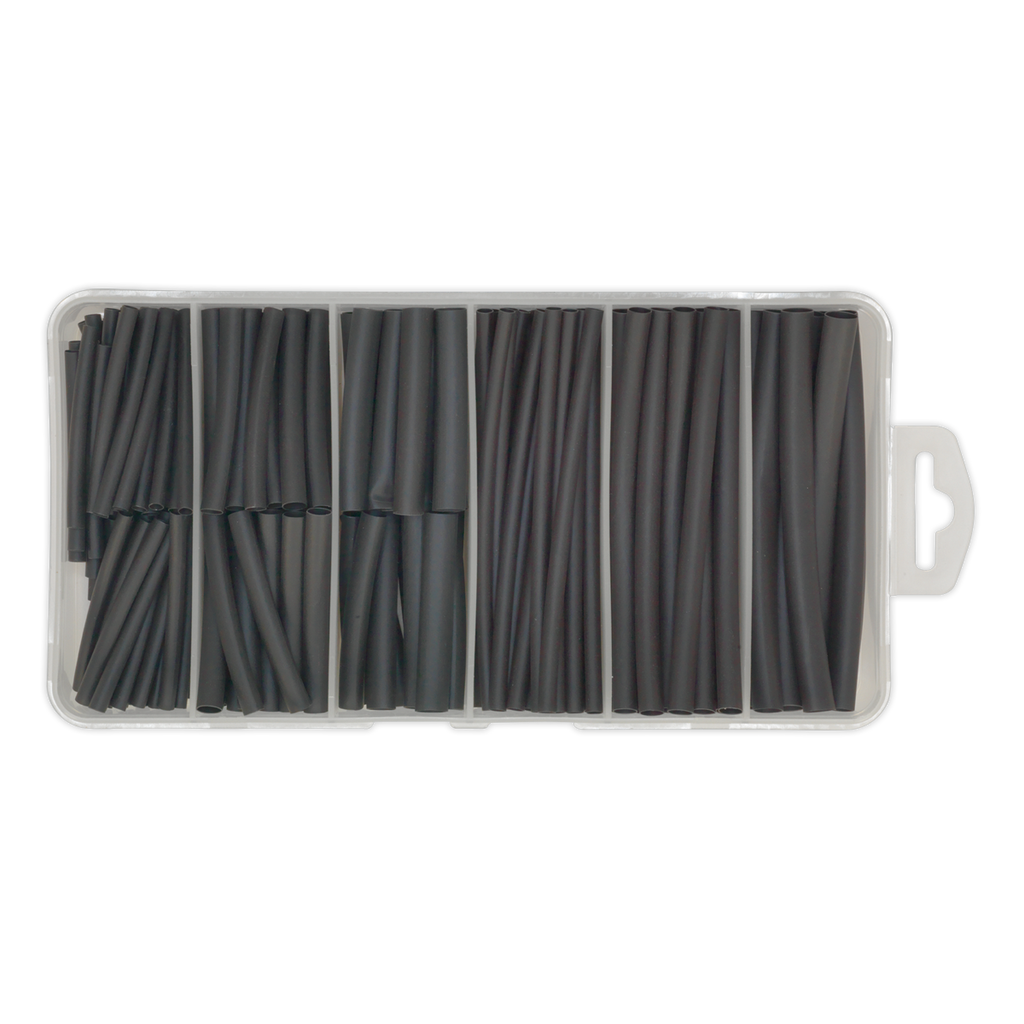 Heat Shrink Tubing Assortment 50 & 100mm 180pc - Black HST501B
