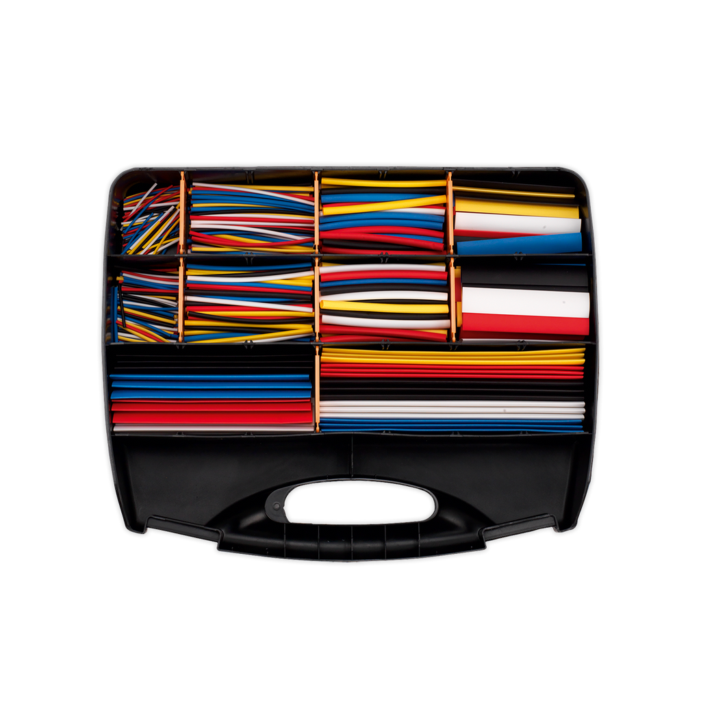 Heat Shrink Tubing Assortment 50, 100, 150 & 200mm 590pc - Mixed Colours HST590MC
