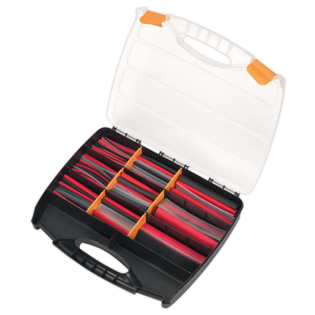 Adhesive Lined Heat Shrink Tubing Assortment 100 & 150mm 261pc - Mixed Colours HSTAL261MC