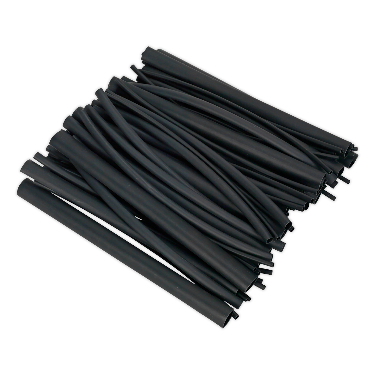 Adhesive Lined Heat Shrink Tubing Assortment 200mm 72pc - Black HSTAL72B