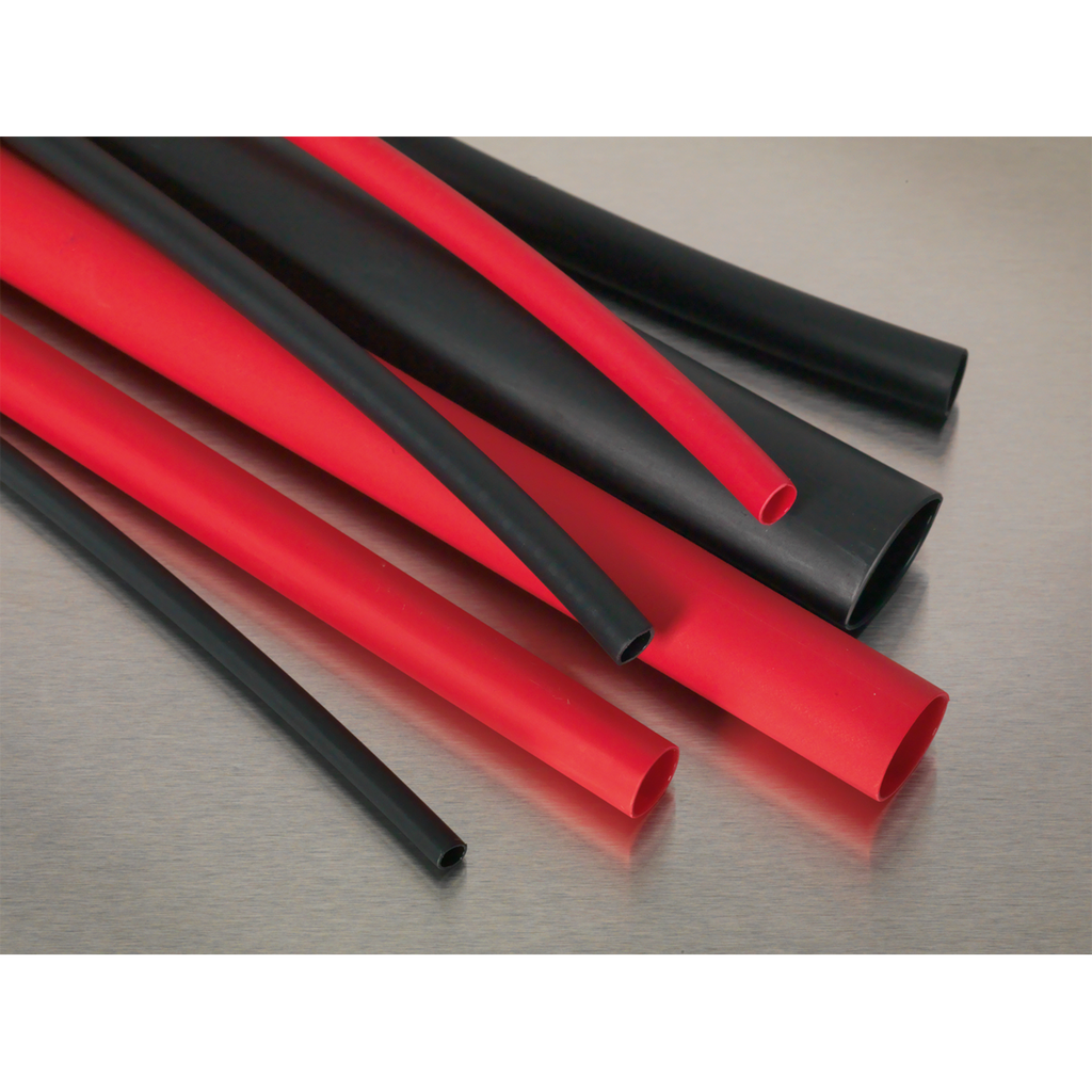 Adhesive Lined Heat Shrink Tubing Assortment 200mm 72pc - Black & Red HSTAL72BR