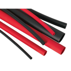 Adhesive Lined Heat Shrink Tubing Assortment 200mm 72pc - Black & Red HSTAL72BR