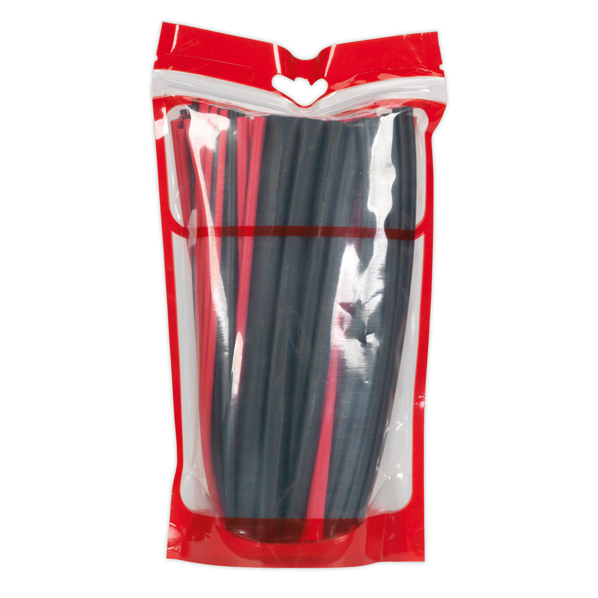 Adhesive Lined Heat Shrink Tubing Assortment 200mm 72pc - Black & Red HSTAL72BR