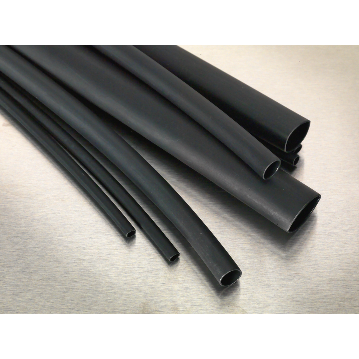 Adhesive Lined Heat Shrink Tubing Assortment 200mm 72pc - Black HSTAL72B