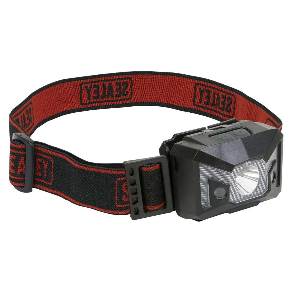 Head Torch with Auto-Sensor 3W SMD & 2 Red LED HT03LED