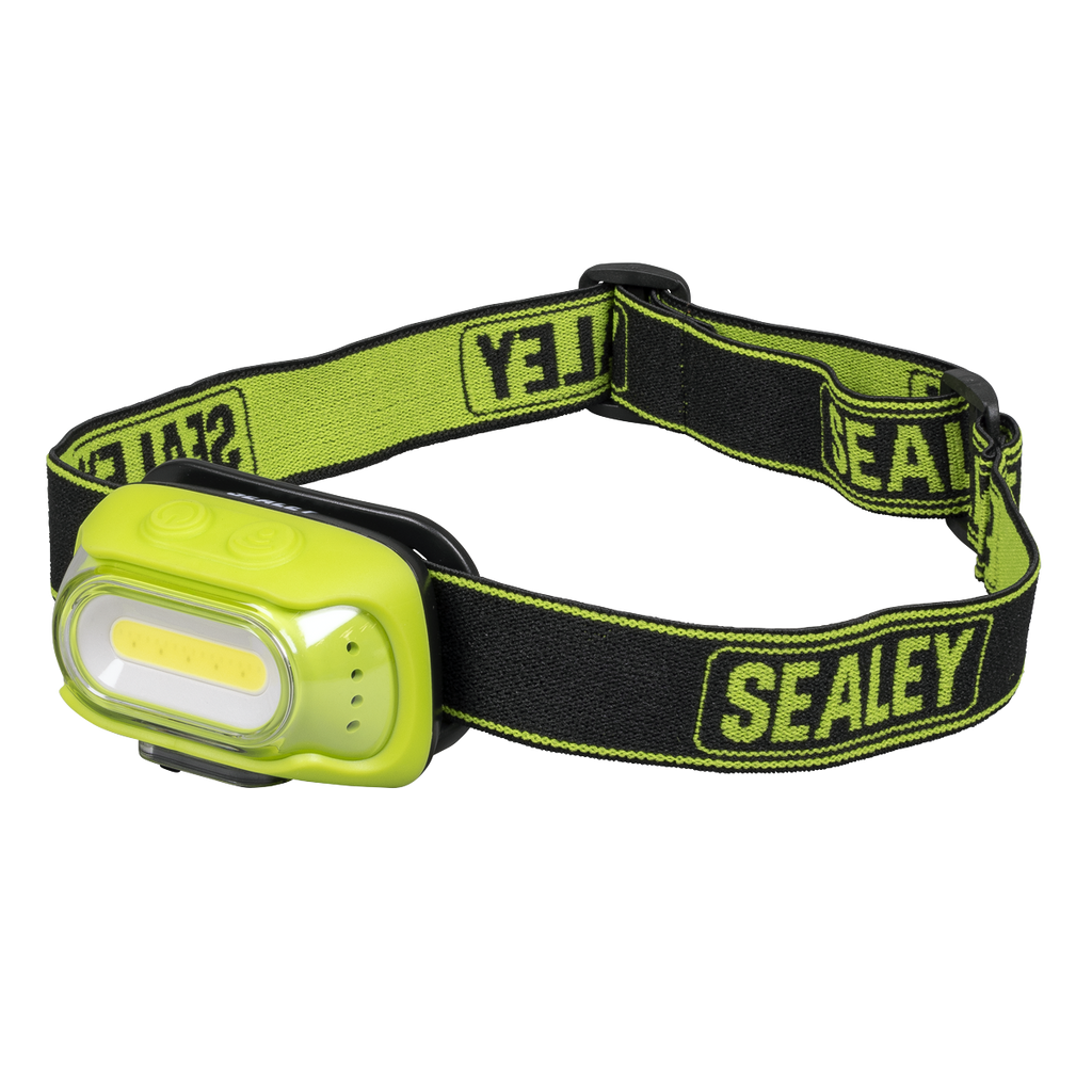 Rechargeable Head Torch with Auto-Sensor 8W COB LED - Green HT08RG
