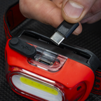 Rechargeable Head Torch with Auto-Sensor 8W COB LED - Red HT08RR