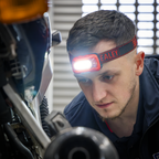 Rechargeable Head Torch with Auto-Sensor 8W COB LED - Red HT08RR