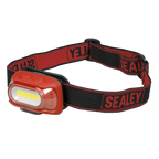 Rechargeable Head Torch with Auto-Sensor 8W COB LED - Red HT08RR