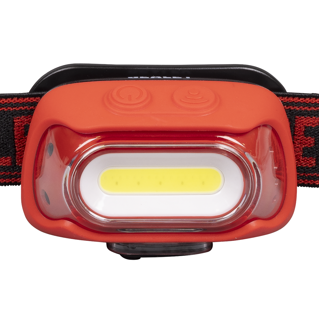 Rechargeable Head Torch with Auto-Sensor 8W COB LED - Red HT08RR