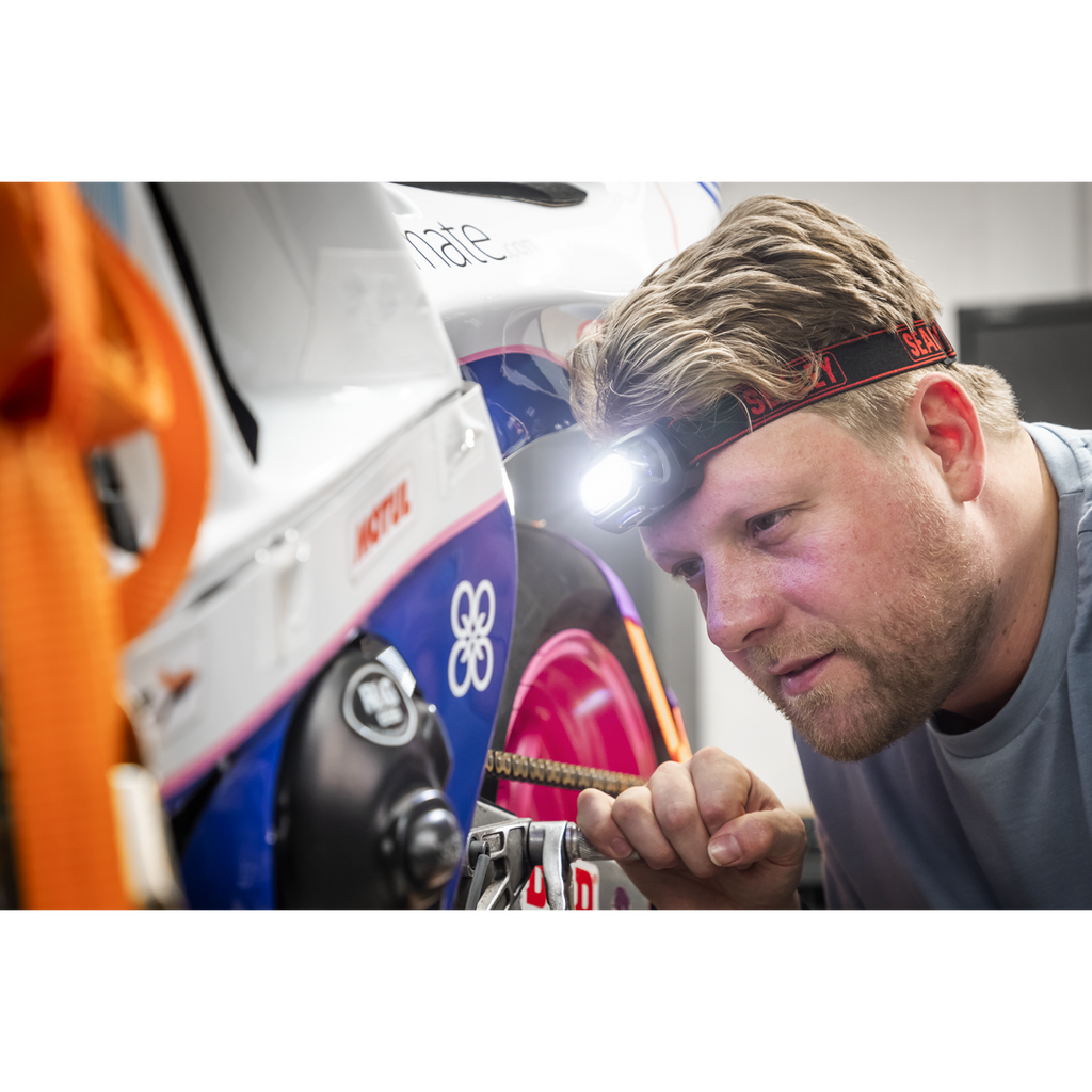 Rechargeable Head Torch with Auto-Sensor 8W COB LED HT08R