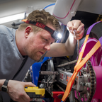 Rechargeable Head Torch with Auto-Sensor 8W COB LED HT08R