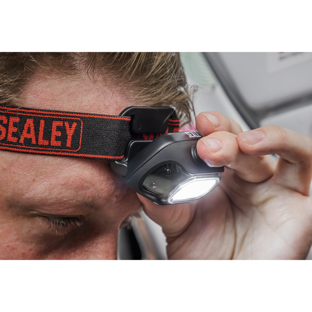 Rechargeable Head Torch with Auto-Sensor 8W COB LED HT08R