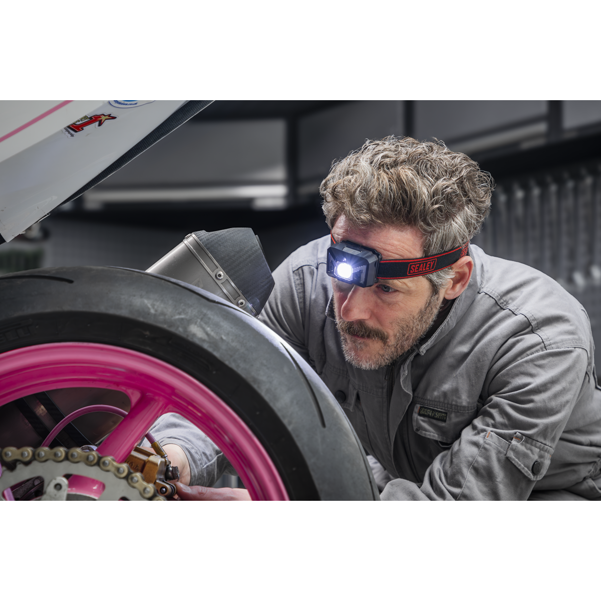 Rechargeable Head Torch with Auto-Sensor 3W SMD LED HT102R