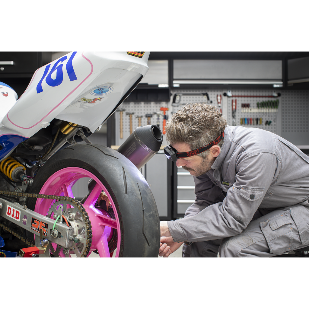 Rechargeable Head Torch with Auto-Sensor 3W SMD LED HT102R