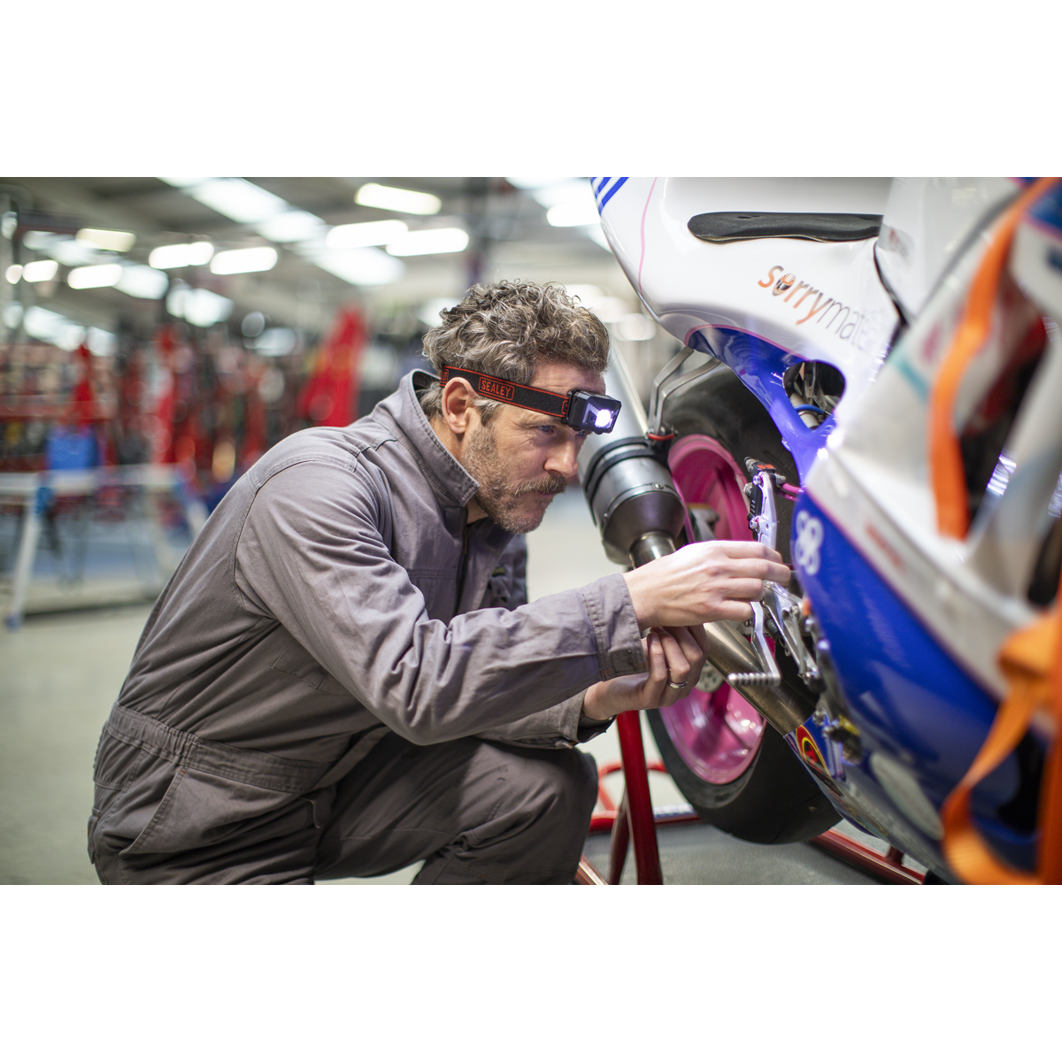 Rechargeable Head Torch with Auto-Sensor 3W SMD LED HT102R