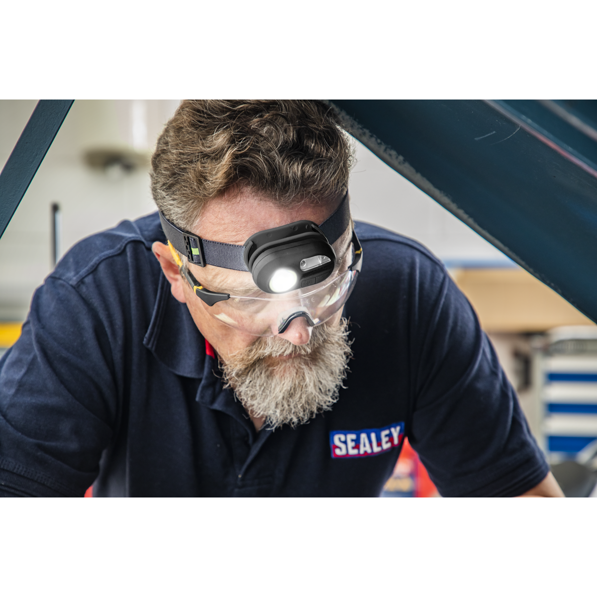 Rechargeable Headlight with Auto-Sensor 3W COB & 1W SMD LED HT300R