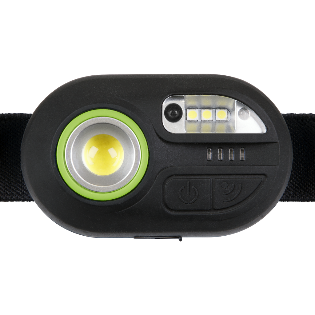 Rechargeable Headlight with Auto-Sensor 3W COB & 1W SMD LED HT300R