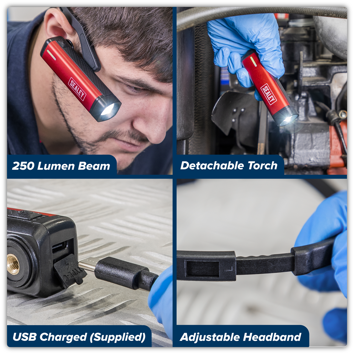 Rechargeable Head Torch 2.5W SMD LED HT301R