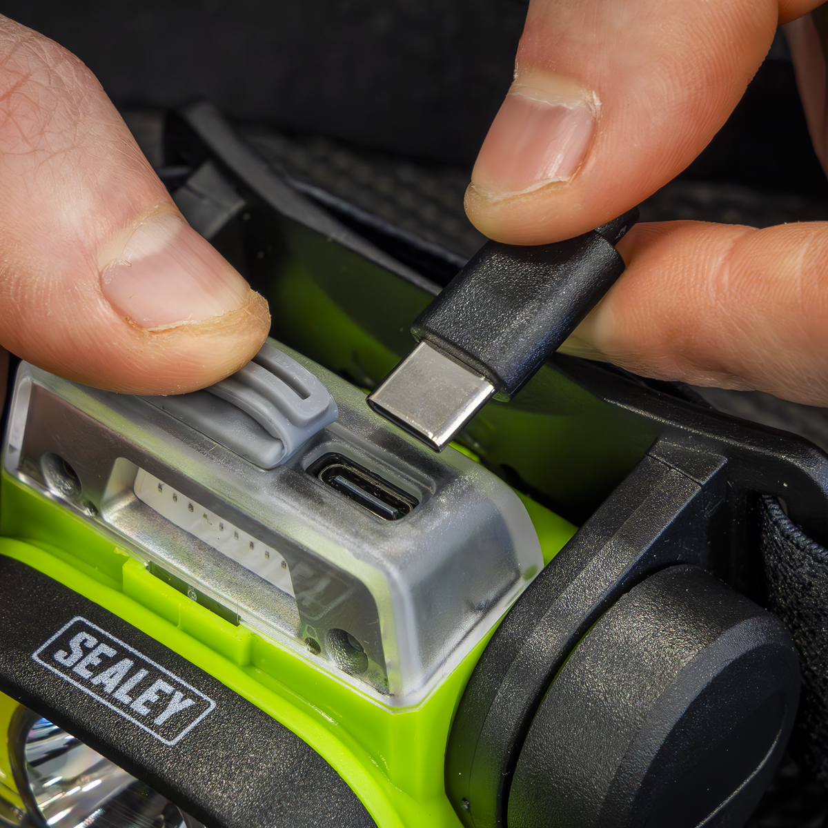 Rechargeable Head Torch with Auto-Sensor 5W & 3W COB LED HT400LED