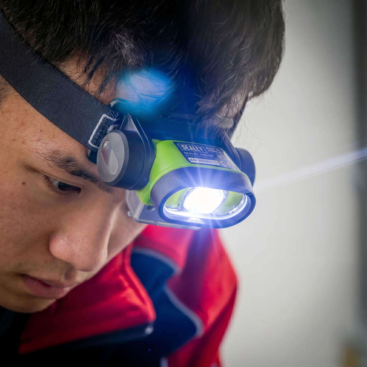 Rechargeable Head Torch with Auto-Sensor 5W & 3W COB LED HT400LED