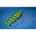 Screwdriver Set 8pc - Hi-Vis Green HV001