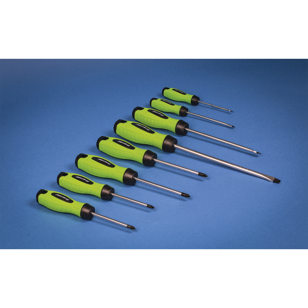 Screwdriver Set 8pc - Hi-Vis Green HV001