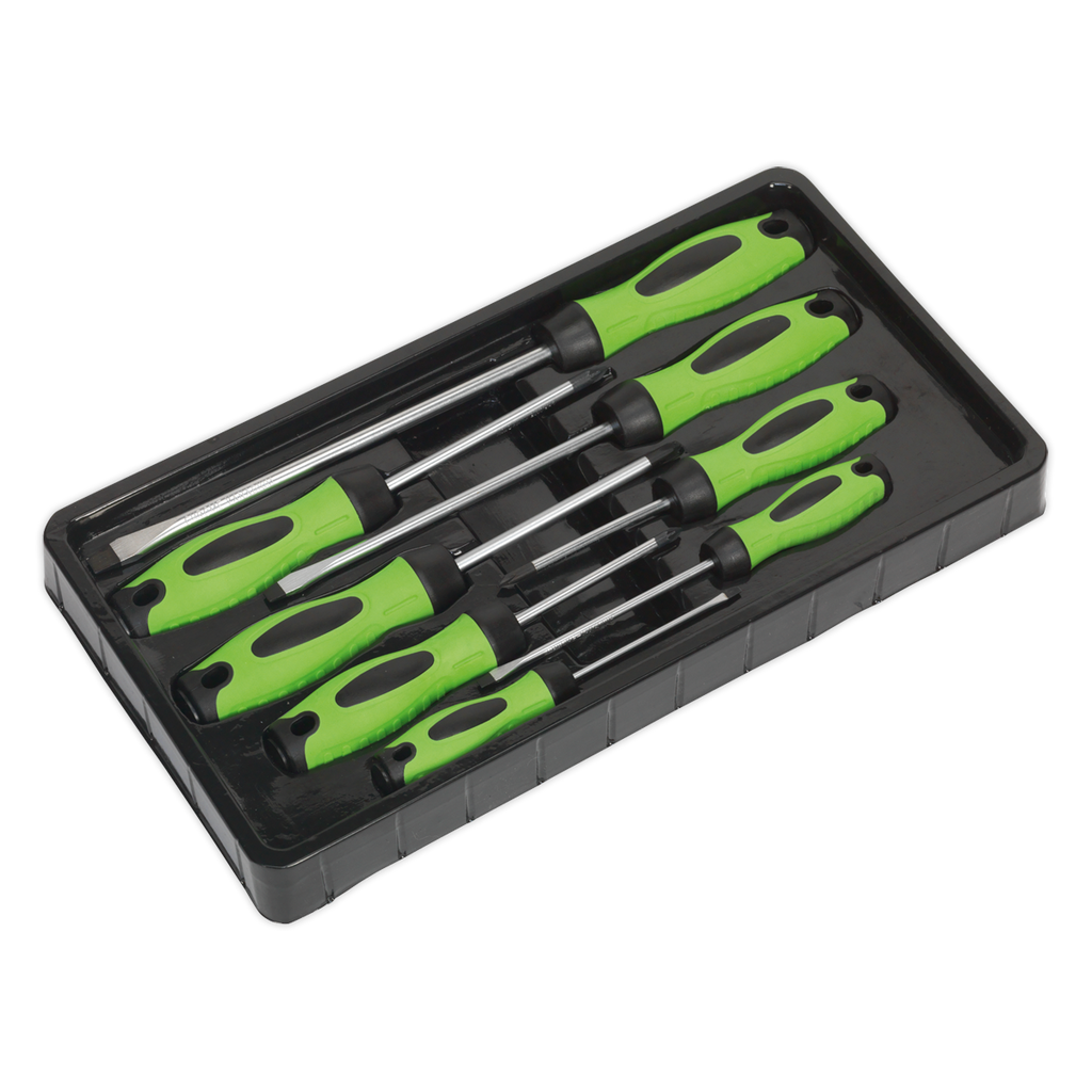 Screwdriver Set 8pc - Hi-Vis Green HV001