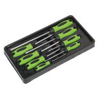 Screwdriver Set 8pc - Hi-Vis Green HV001