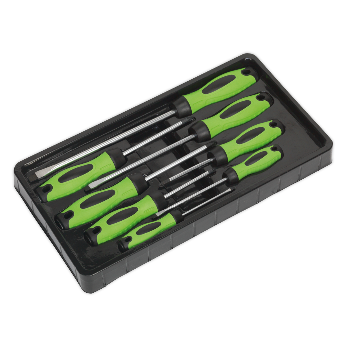Screwdriver Set 8pc - Hi-Vis Green HV001