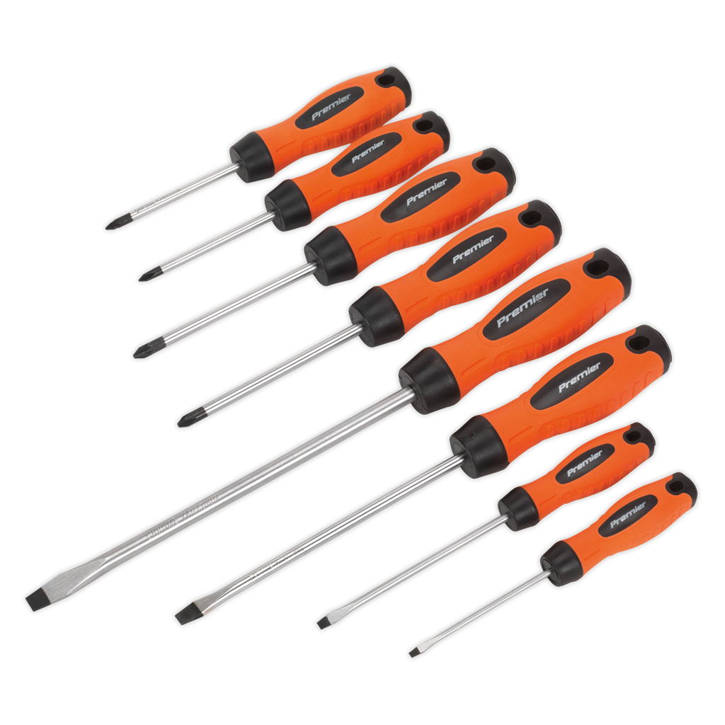 Screwdriver Set 8pc - Hi-Vis Orange HV003