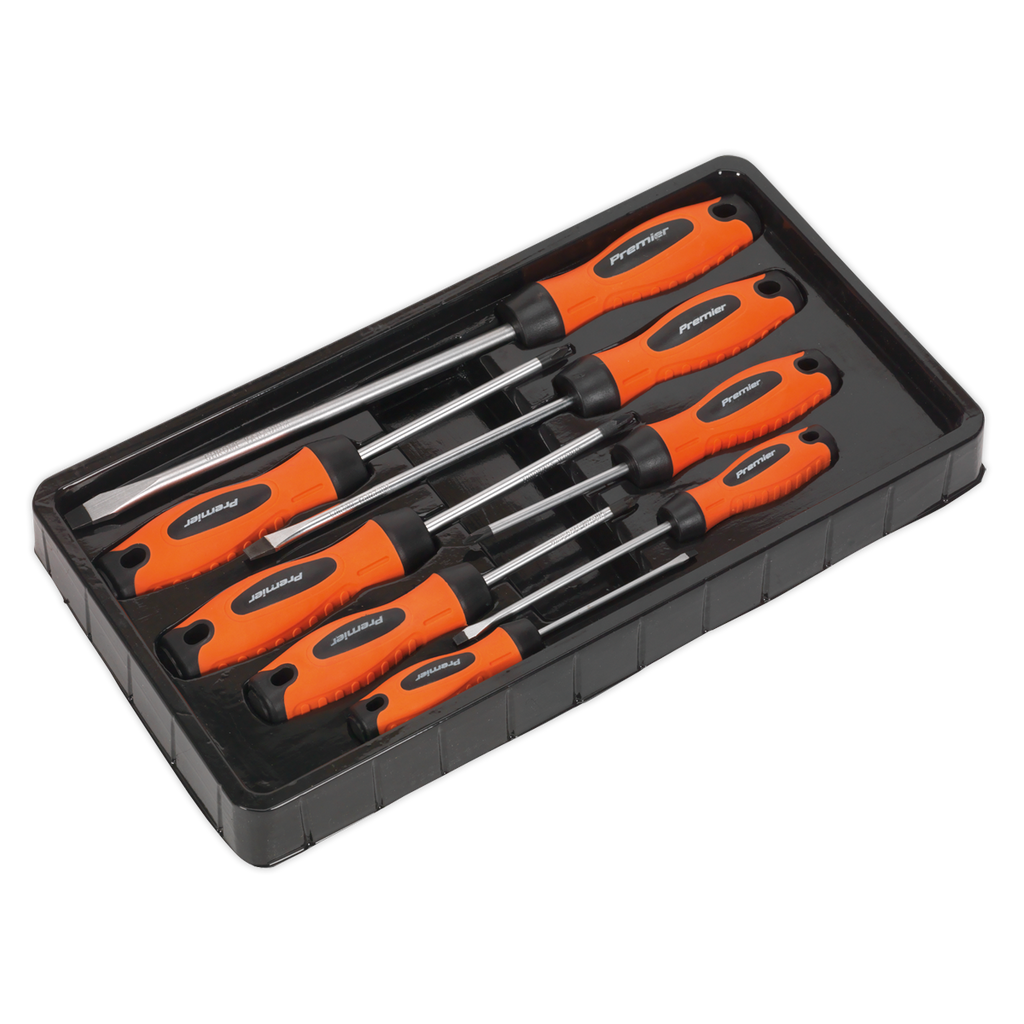 Screwdriver Set 8pc - Hi-Vis Orange HV003