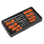 Screwdriver Set 8pc - Hi-Vis Orange HV003