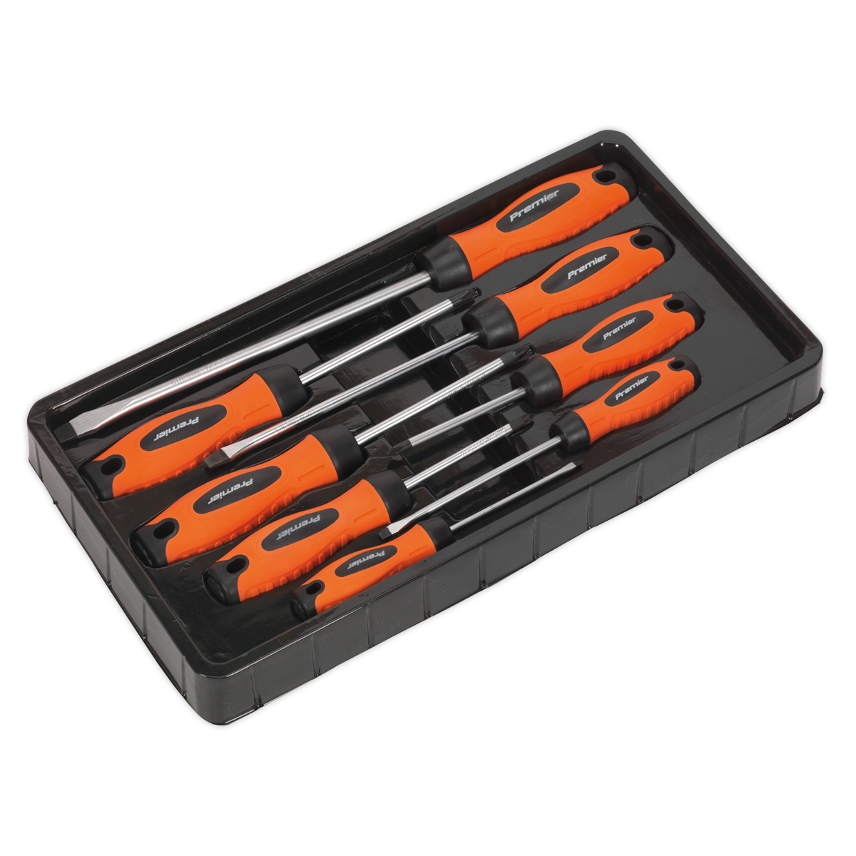 Screwdriver Set 8pc - Hi-Vis Orange HV003