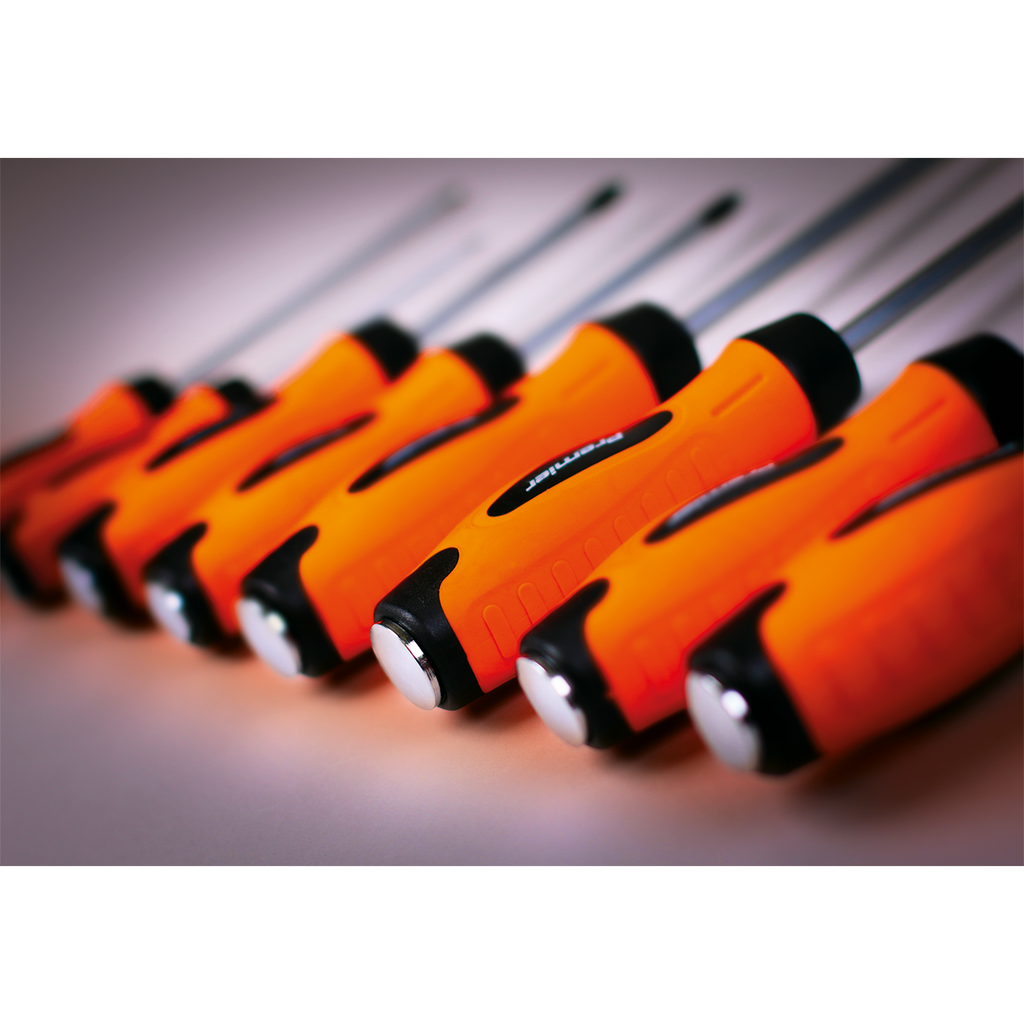 Hammer-Thru Screwdriver Set 8pc - Hi-Vis Orange HV004
