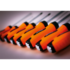 Hammer-Thru Screwdriver Set 8pc - Hi-Vis Orange HV004