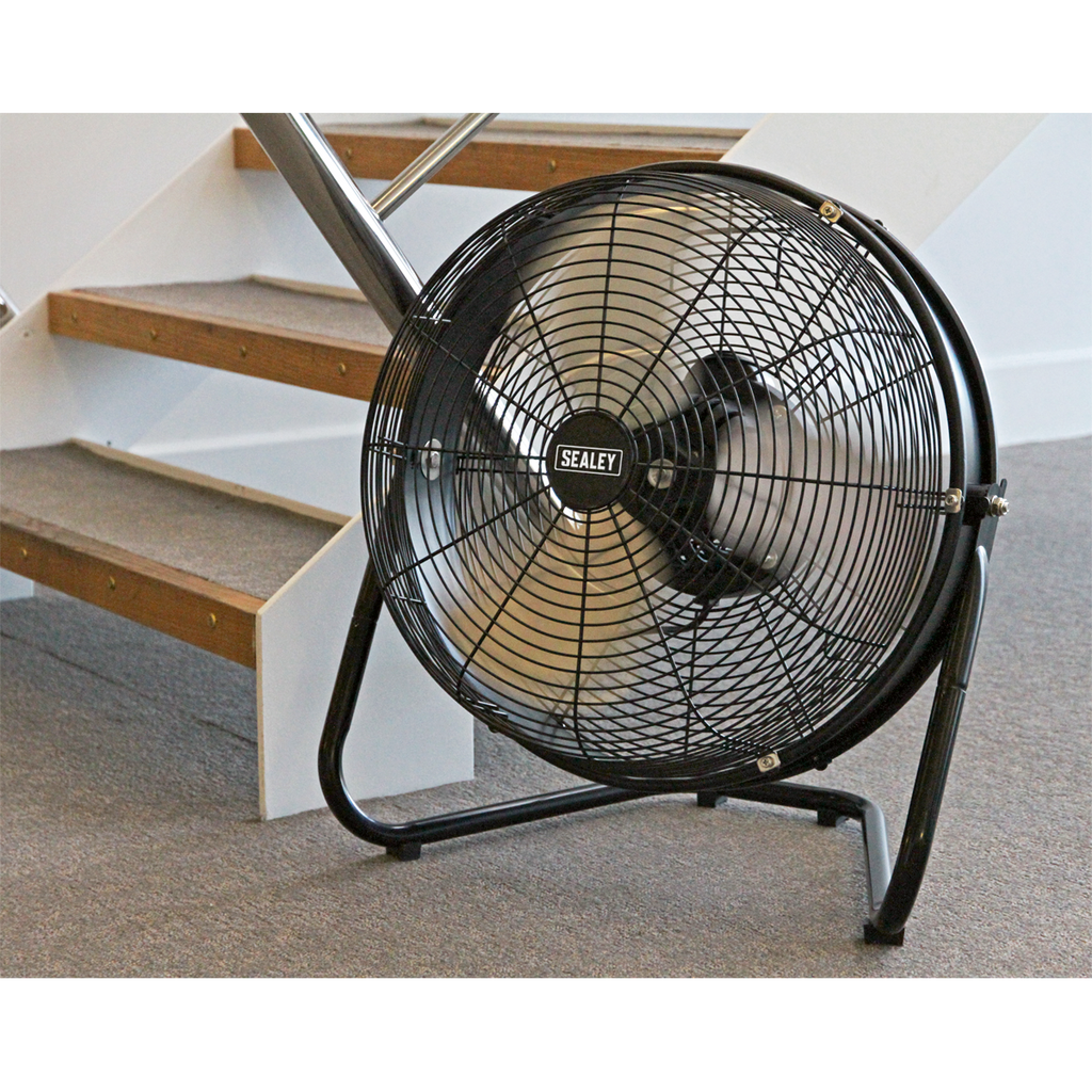 18" Industrial High Velocity Floor Fan with Internal Oscillation 230V HVF18IS