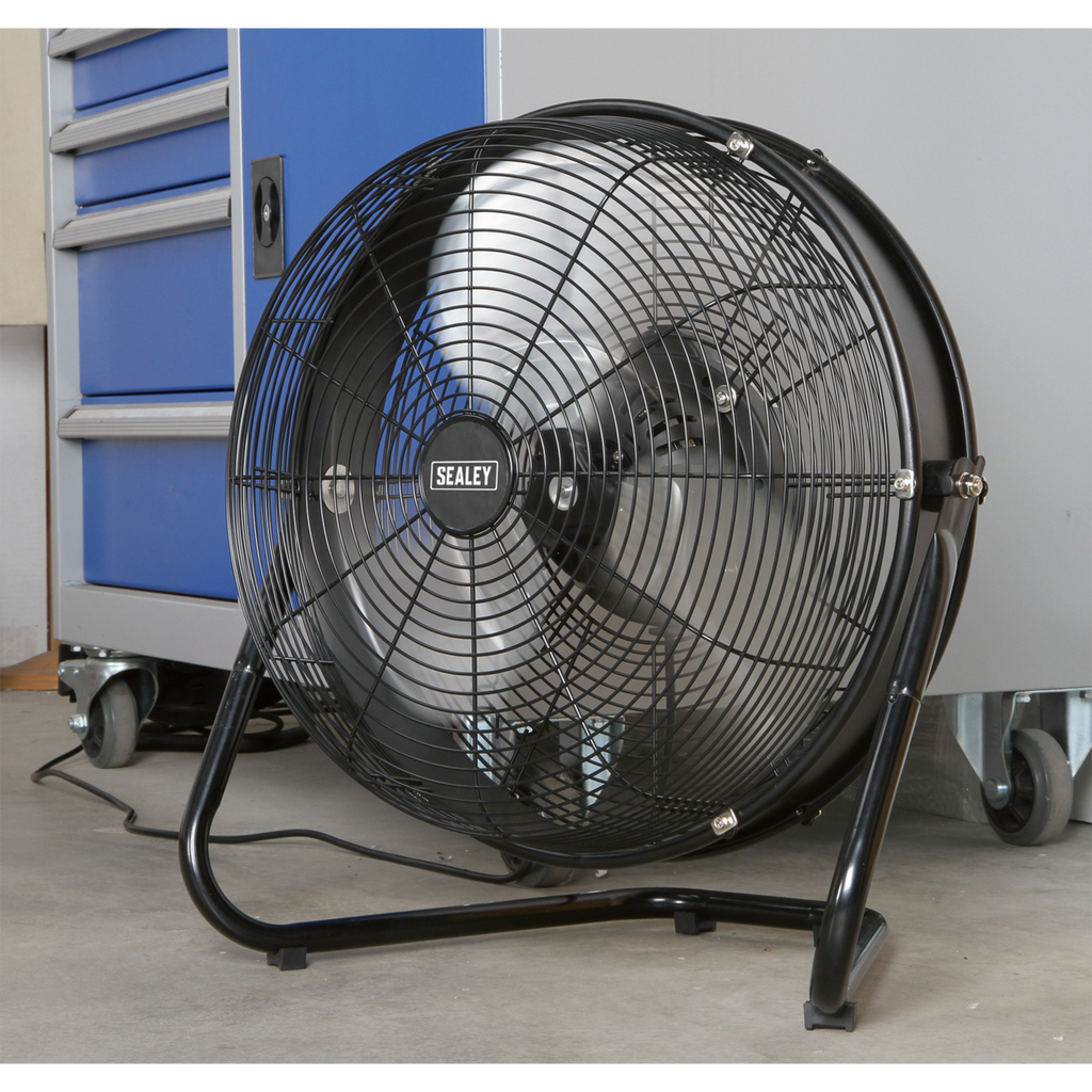 18" Industrial High Velocity Floor Fan with Internal Oscillation 230V HVF18IS