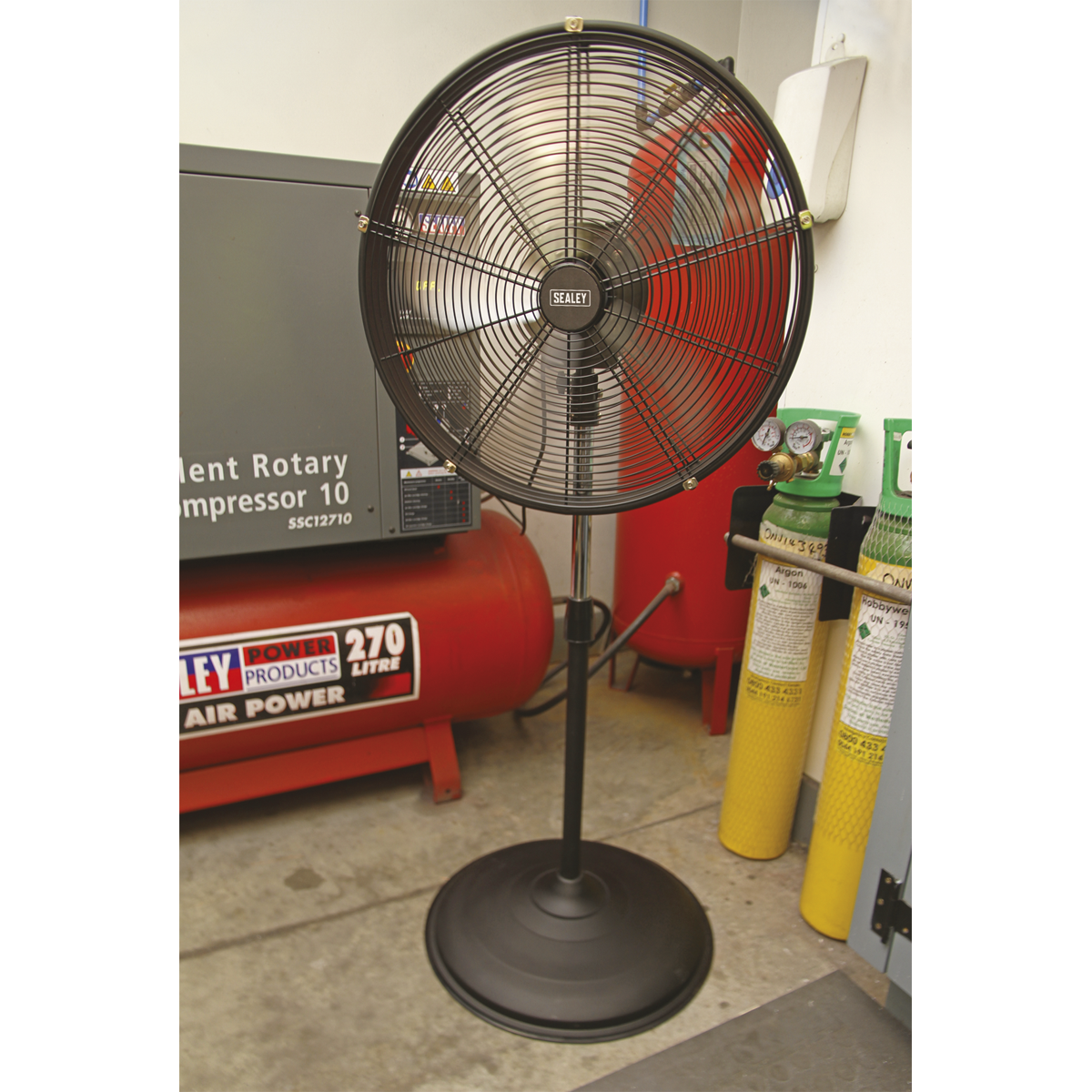 20" Industrial High Velocity Oscillating Pedestal Fan 230V HVF20PO