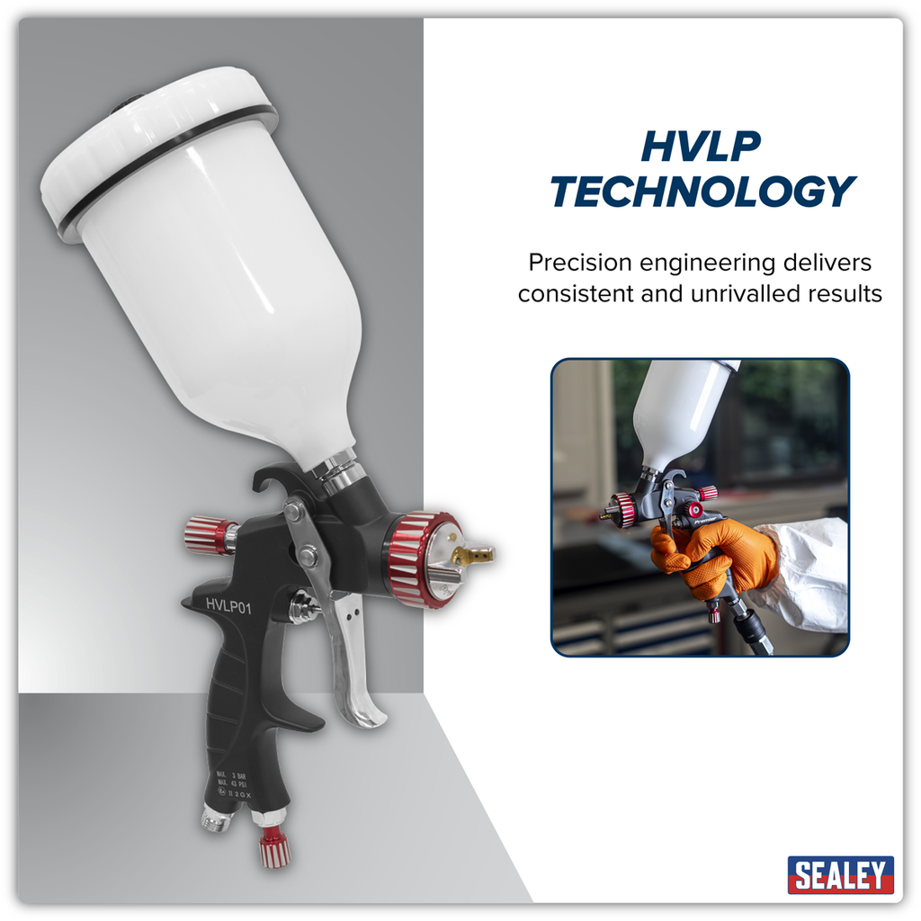 Professional HVLP Gravity Feed Spray Gun 1.3mm Set-Up HVLP01