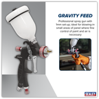 Professional HVLP Gravity Feed Touch-Up Spray Gun 1mm Set-Up HVLP04