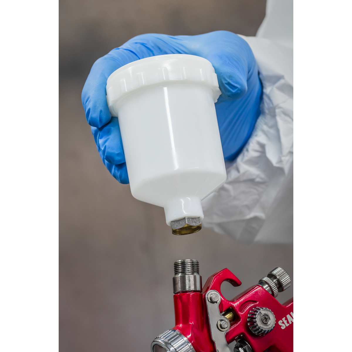 Workshop Series HVLP Gravity Feed Touch-Up Spray Gun 0.8mm Set-Up HVLP731