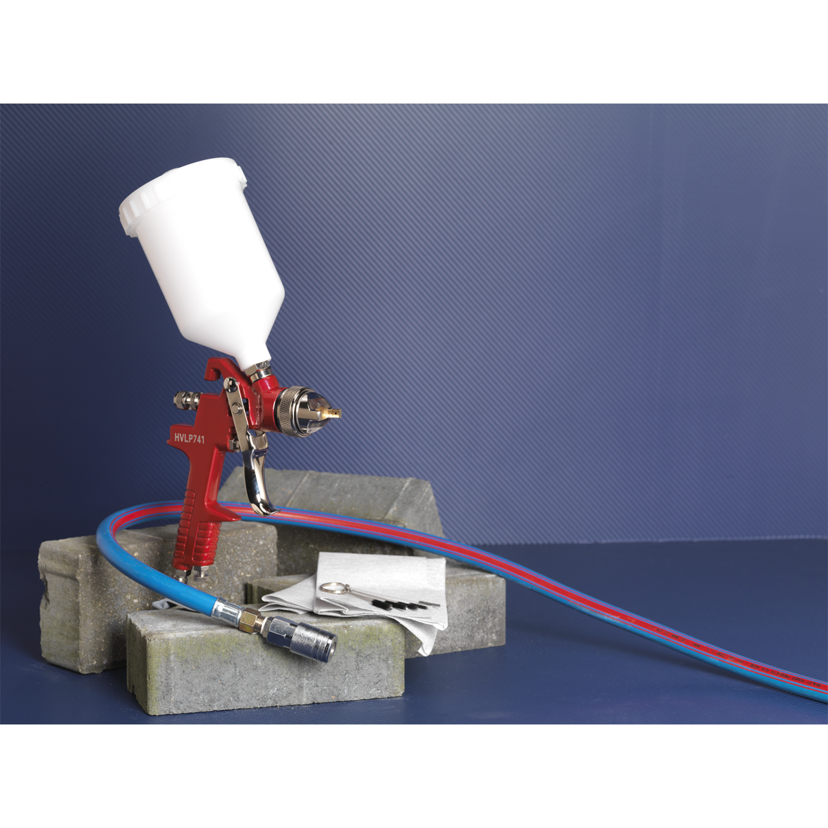 Workshop Series HVLP Gravity Feed Spray Gun 1.3mm Set-Up HVLP741