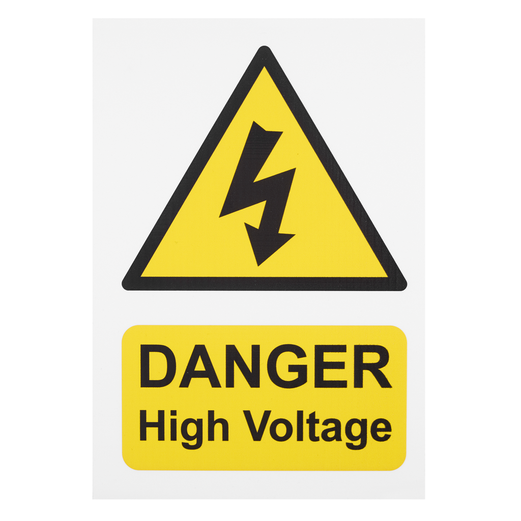 High Voltage Vehicle Warning Sign HVS1