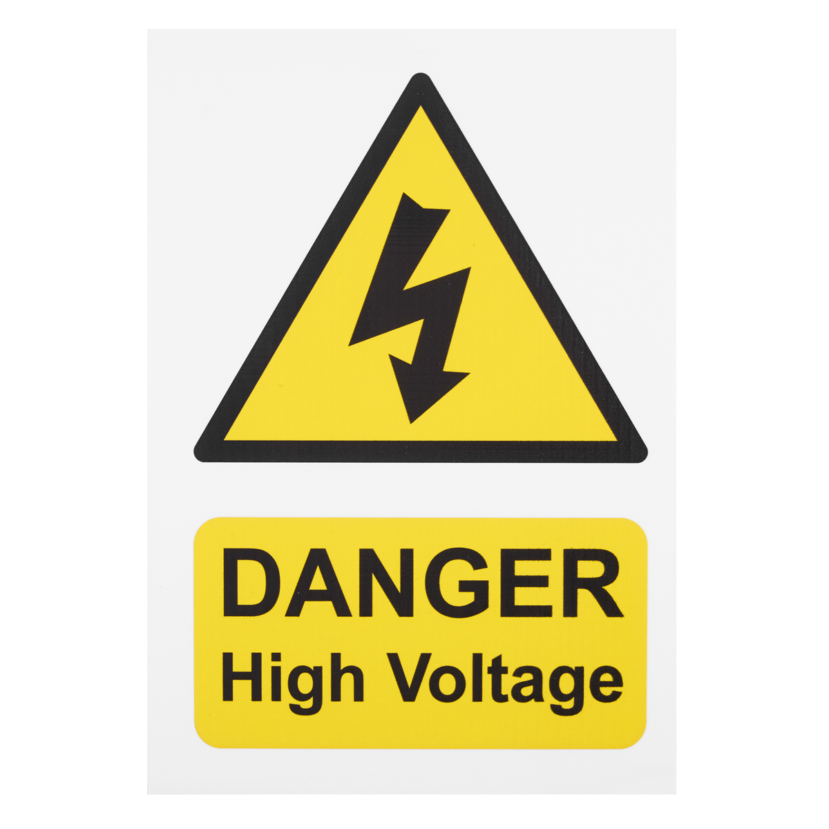 High Voltage Vehicle Warning Sign HVS1