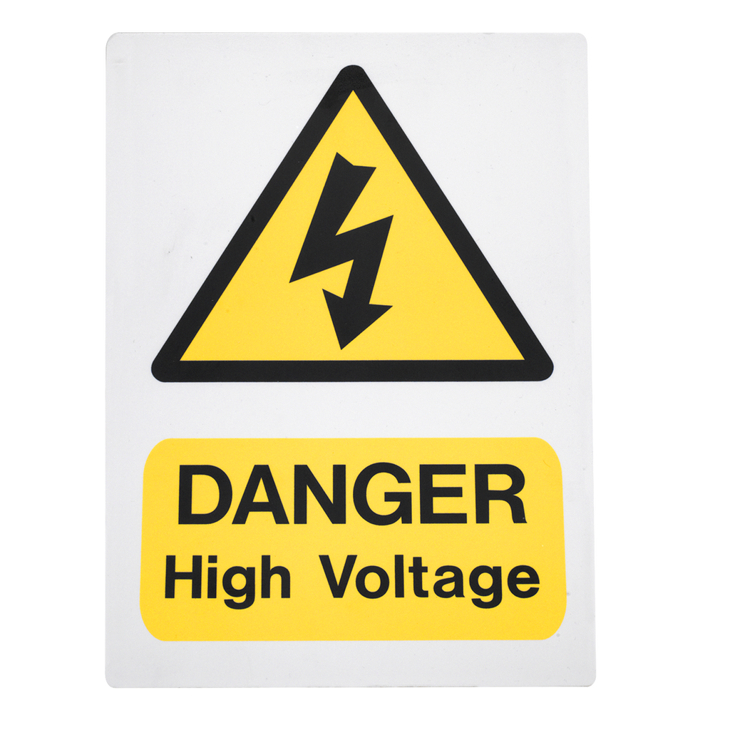 High Voltage Warning Sign 200 x 300mm HVSA4