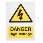 High Voltage Warning Sign 200 x 300mm HVSA4