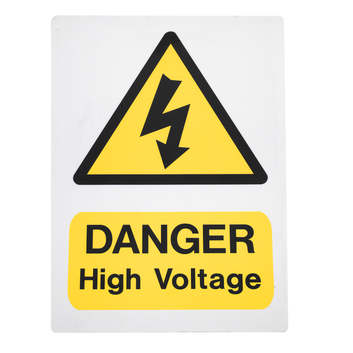 High Voltage Warning Sign 200 x 300mm HVSA4