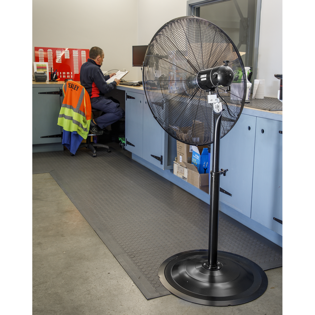 30" Industrial High Velocity Oscillating Pedestal Fan 230V HVSF30